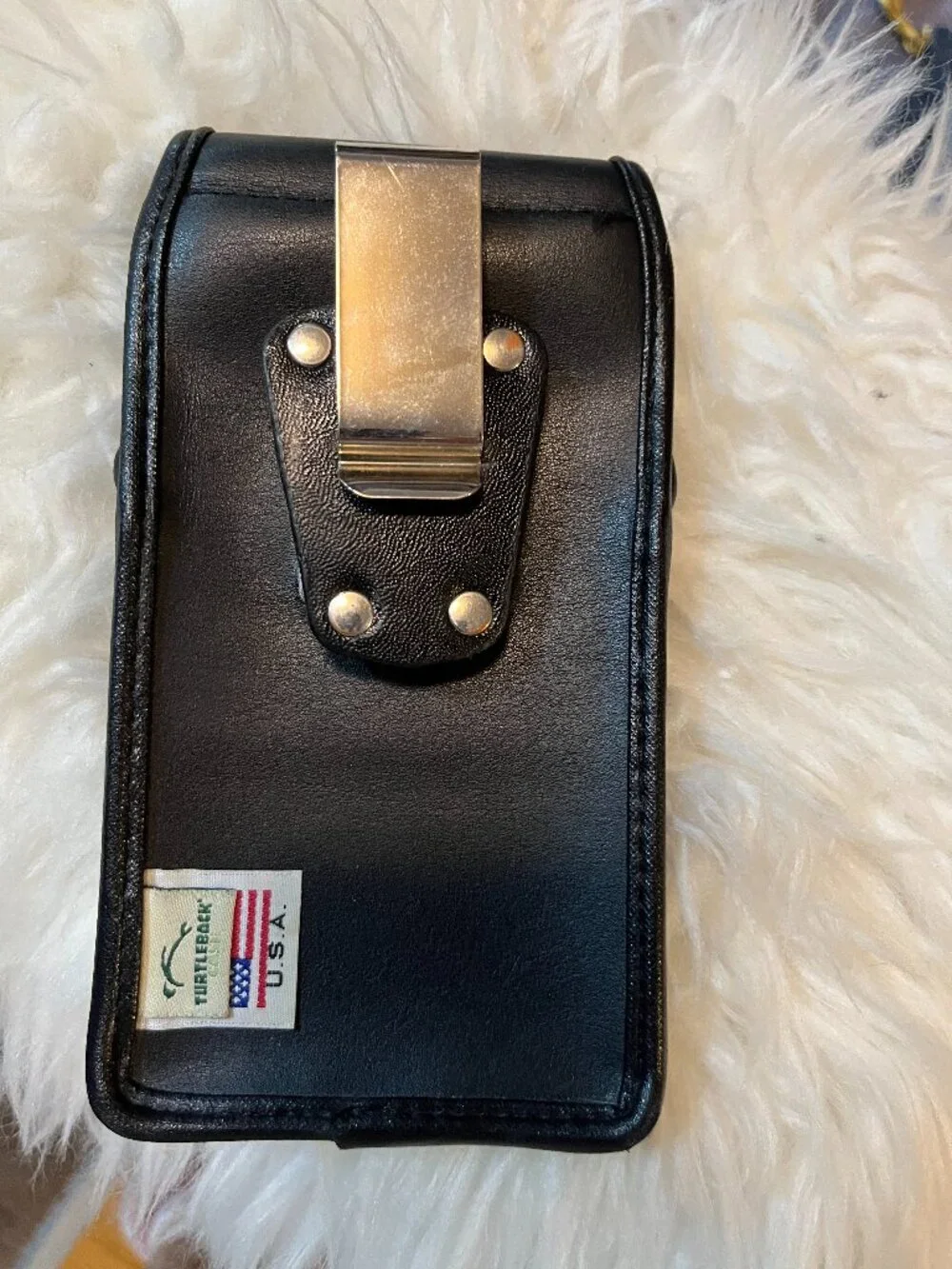 Turtleback Leather Belt Case Phone Holder w. Clip iPhone Samsung +
